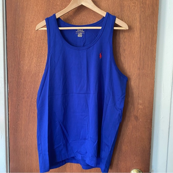 Polo Ralph Lauren blue tank top NWOT M - Picture 1 of 4